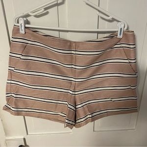 Loft Tan & Black High Waist Shorts